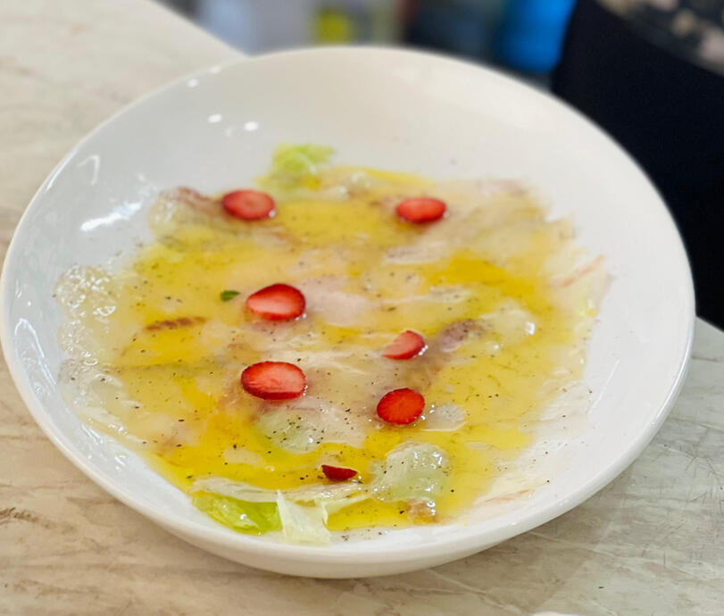 Mixed cold seafood appetizers